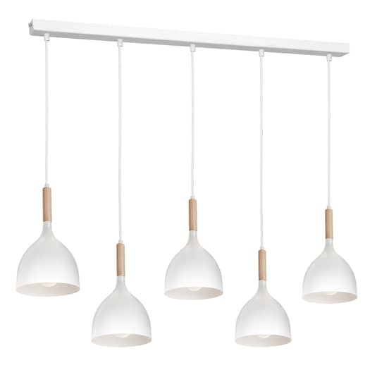 Euluna Hängeleuchte Noak 5 Flg. Lang Weiß Holz Natur Deckenlampe Pendelleuchte B-Ware Euluna Hängeleuchte Noak 5 Flg. Lang Weiß Holz Natur Deckenlampe Pendelleuchte B-Ware von Euluna