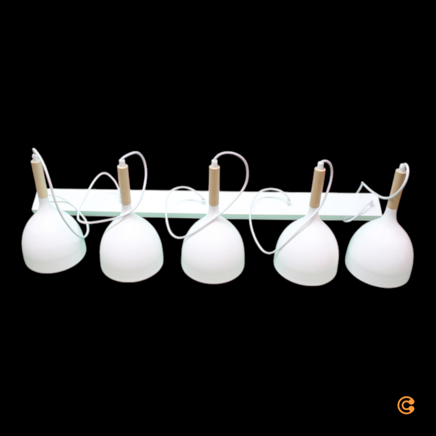 Euluna Hängeleuchte Noak 5 Flg. Lang Weiß Holz Natur Deckenlampe Siehe Text/Foto B-Ware Euluna Hängeleuchte Noak 5 Flg. Lang Weiß Holz Natur Deckenlampe Siehe Text/Foto B-Ware von Euluna