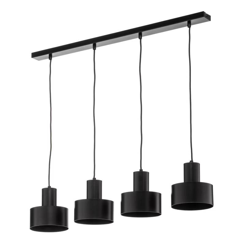 Euluna Hängeleuchte Rif 4 Pendelleuchte Deckenlampe Linear 4 Flammig E27 Schwarz B-Ware von Euluna