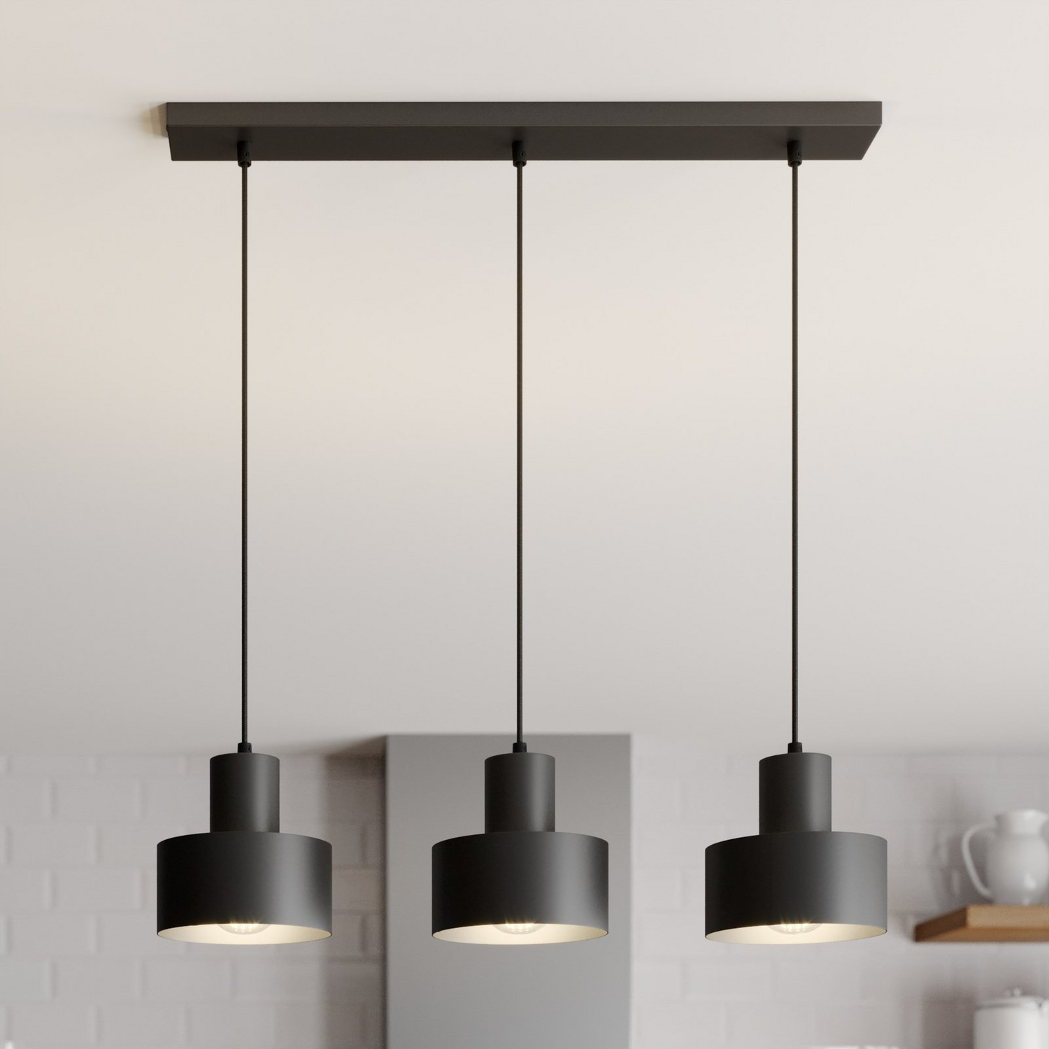 Euluna Hängeleuchte Rif Deckenlampe Lampe Leuchte Linear Schwarz Siehe Text/Foto B-Ware von Euluna