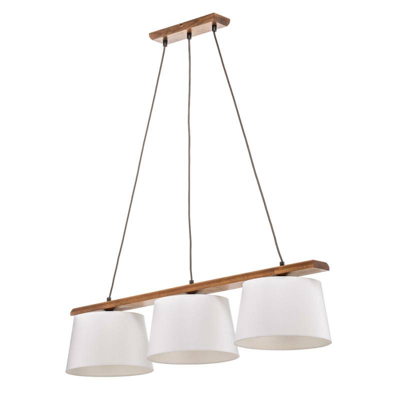 B-Ware Euluna Hängeleuchte Sweden Hängeleuchte Lampe Dreiflammig E27 Nussbaum Eiche von Euluna