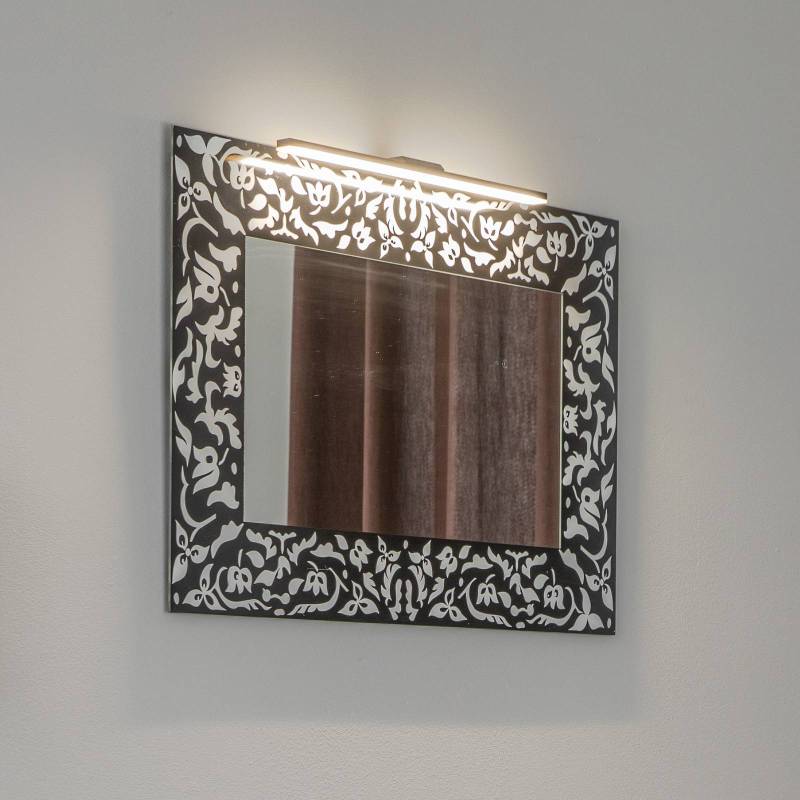 LED-Spiegelleuchte Triga IP44 schwarz 40cm, 3.000K von MCJ