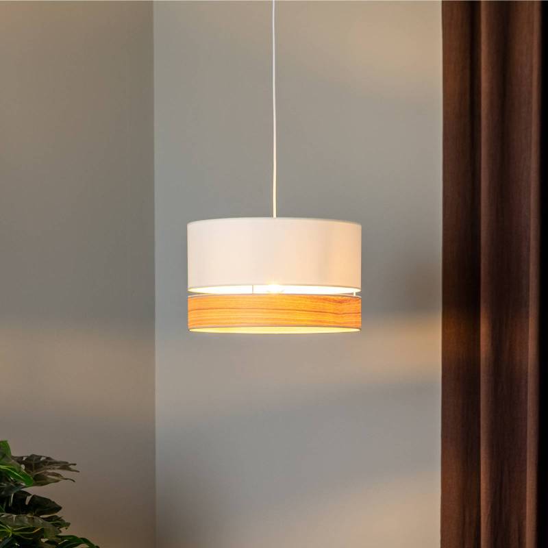 Euluna Levo Hängeleuchte, Ø 40 cm, esche/ecru Euluna Levo Hängeleuchte, Ø 40 cm, esche/ecru von Euluna