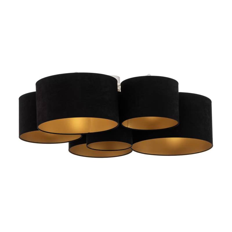 Euluna Lodge Deckenleuchte Schwarz Gold Deckenlampe Lampe Leuchte Spot Licht B-Ware von Euluna