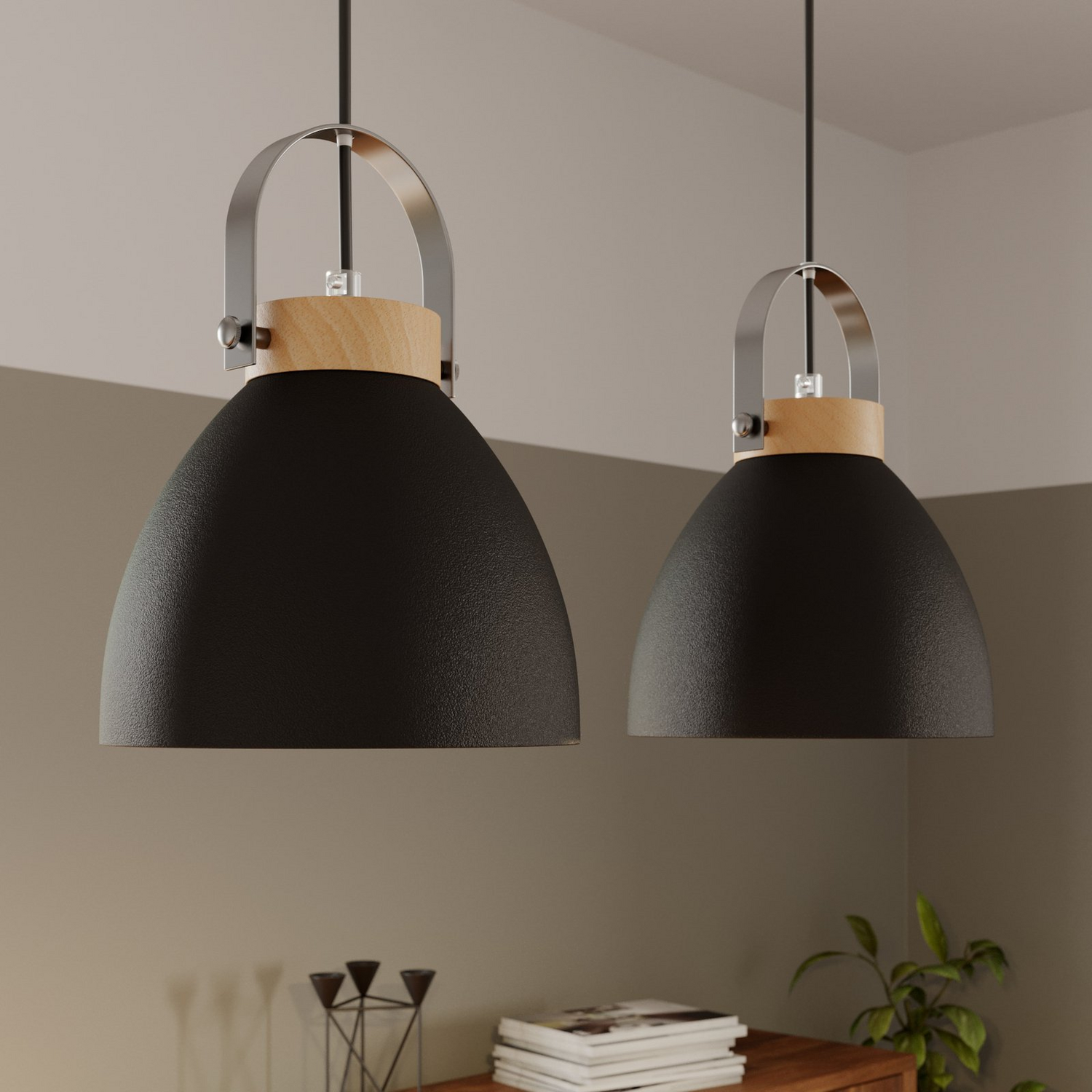 Euluna Pendelleuchte Bergen Pendellampe Lampe Leuchte Esszimmer 2 Flg. Graphit B-Ware Euluna Pendelleuchte Bergen Pendellampe Lampe Leuchte Esszimmer 2 Flg. Graphit B-Ware von Euluna