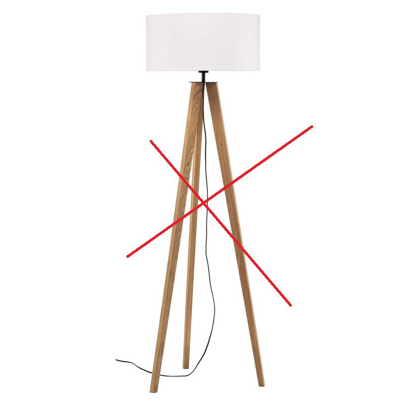 B-Ware Euluna Stehlampe Maira Stehleuchte Standleuchte Lampe Dreibein Siehe Text/Foto von Euluna