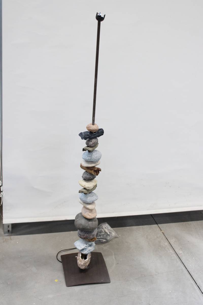 B-Ware Euluna Stehlampe Vera Stehleuchte Standleuchte Mit Stoffschirm Defektware von Euluna