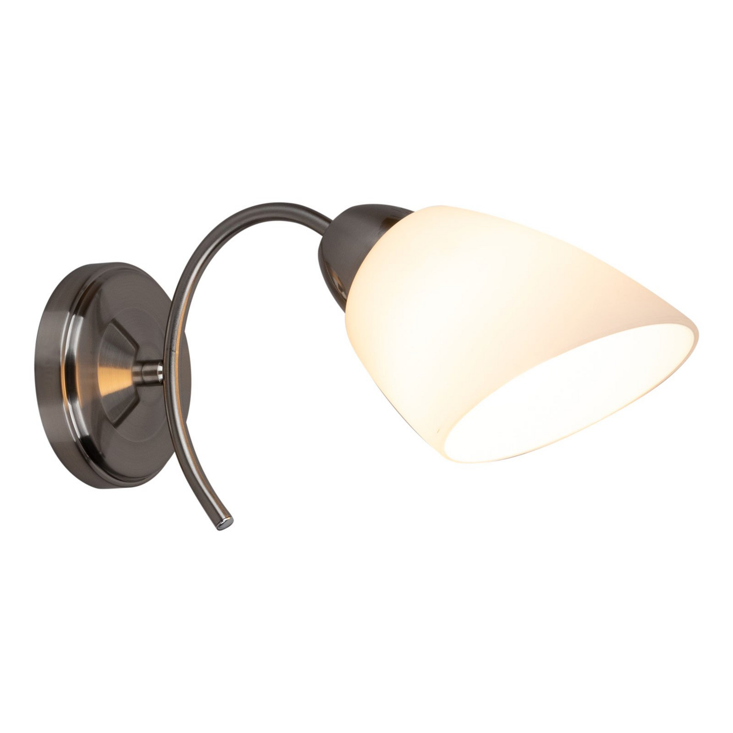 Euluna Wandleuchte Varietta Mit Glasschirm Nickel Wandleuchte Deko Leuchte Lampe B-Ware Euluna Wandleuchte Varietta Mit Glasschirm Nickel Wandleuchte Deko Leuchte Lampe B-Ware von Euluna
