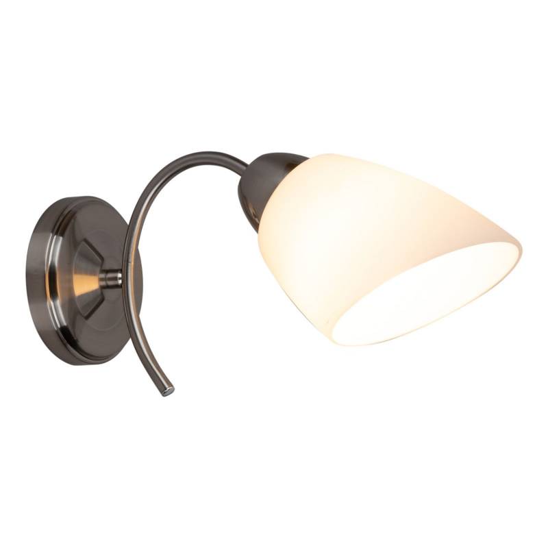 Euluna Wandleuchte Varietta Mit Glasschirm Nickel Wandleuchte Deko Leuchte Lampe B-Ware von Euluna