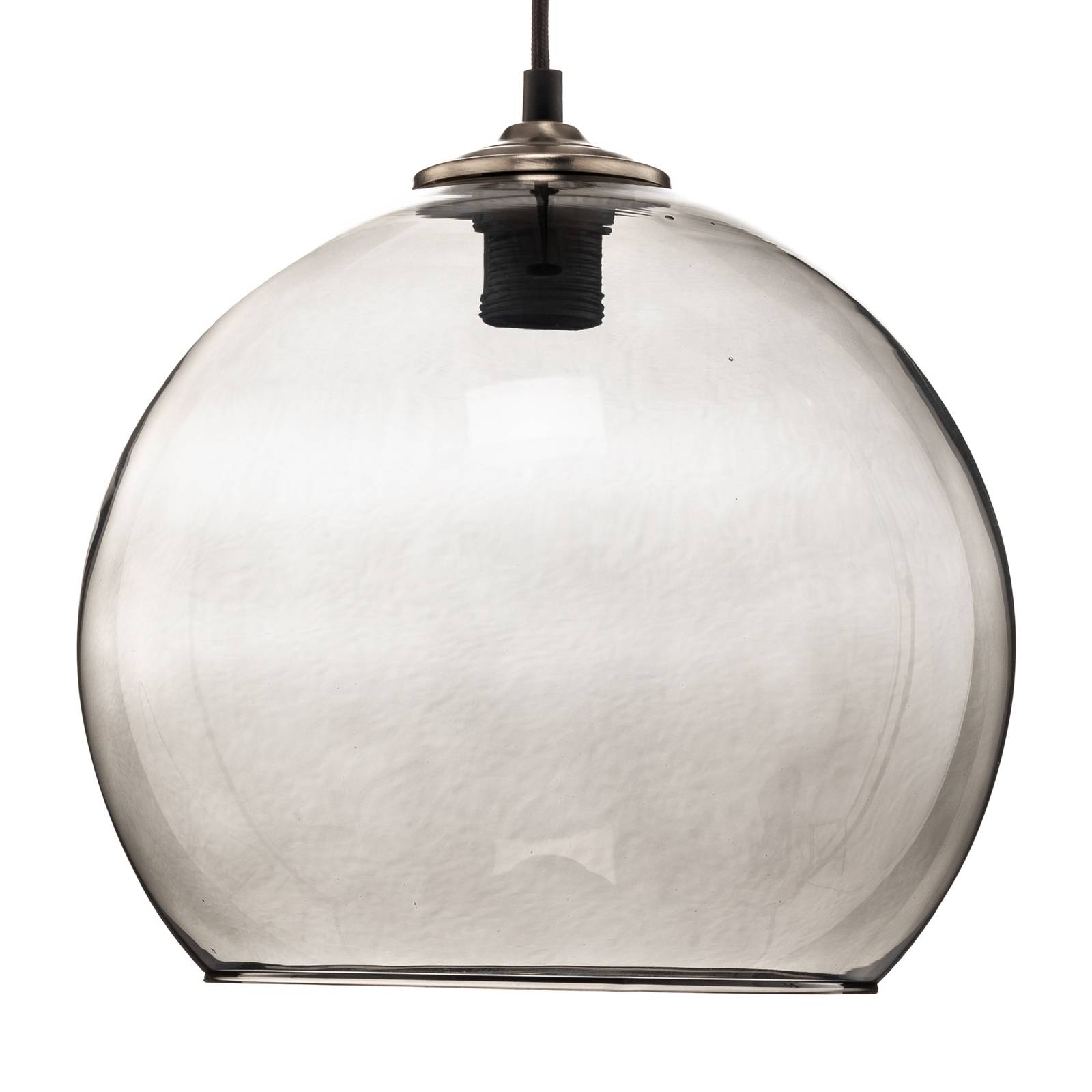 Hängelampe Ball Glas-Kugelschirm rauchgrau Ø 30cm von Solbika Lighting