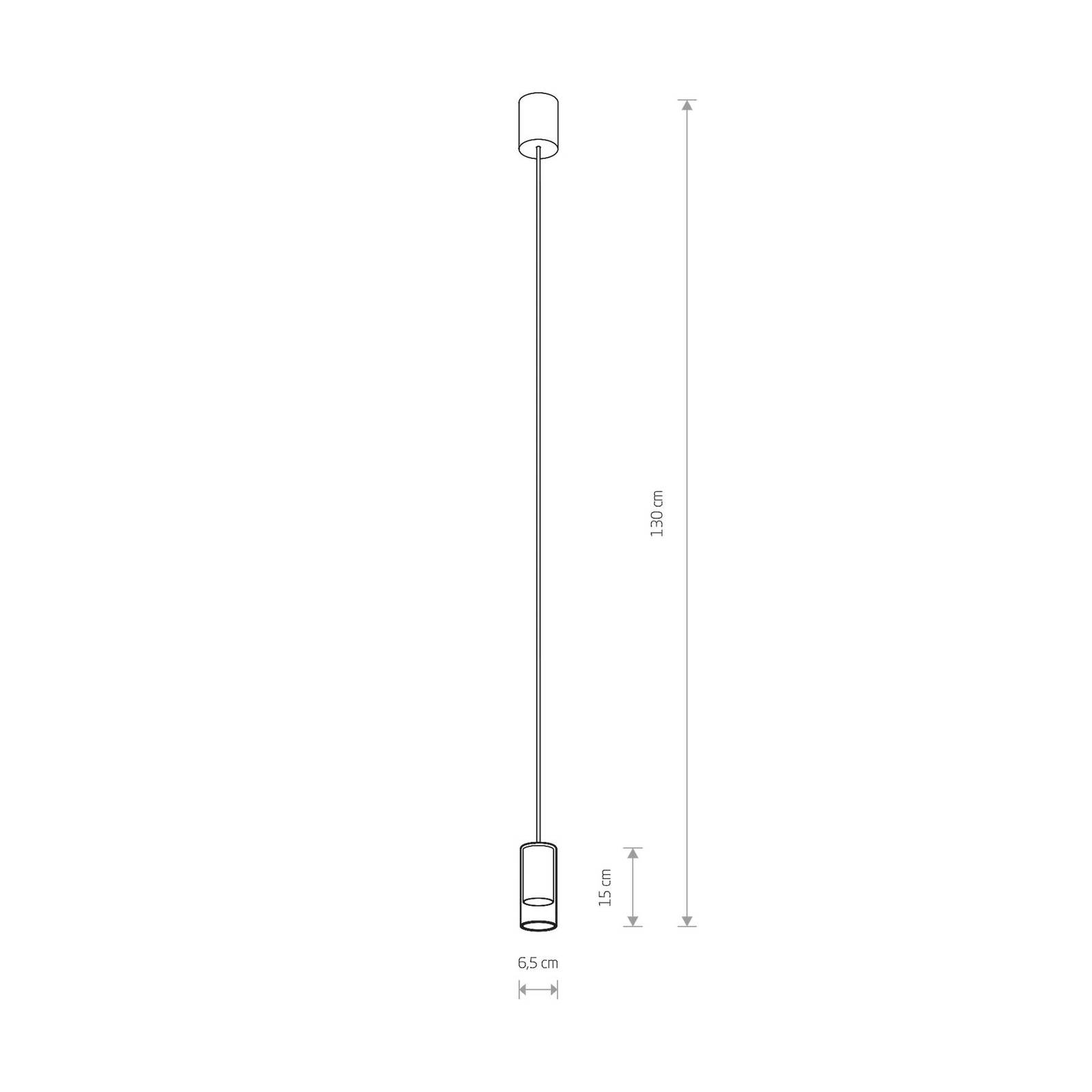 Hängeleuchte Cylinder, klar/schwarz, Höhe 15 cm von Nowodvorski Lighting