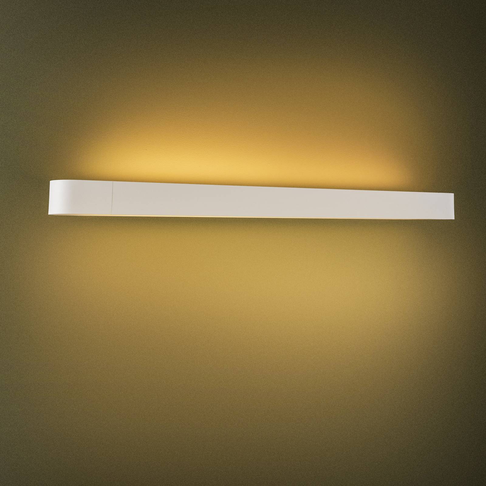 Wandleuchte Soft, Breite 90 cm, weiß, Aluminium, G13 von Euluna