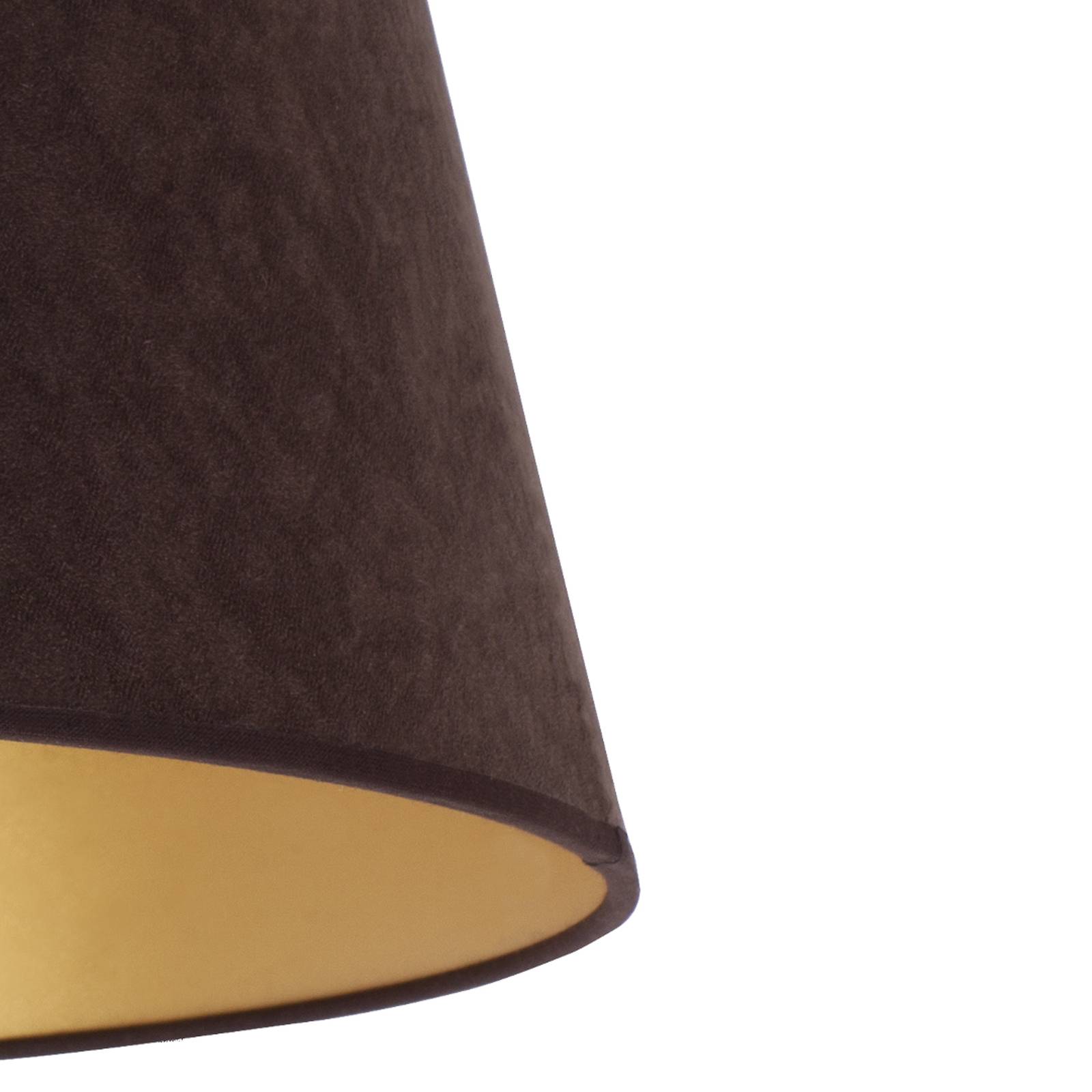 Lampenschirm Cone Höhe 25,5 cm, braun/gold von Duolla
