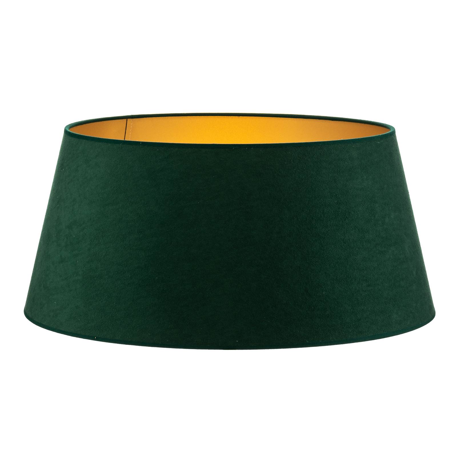 Lampenschirm Cone Höhe 25,5 cm, dunkelgrün/gold von Duolla