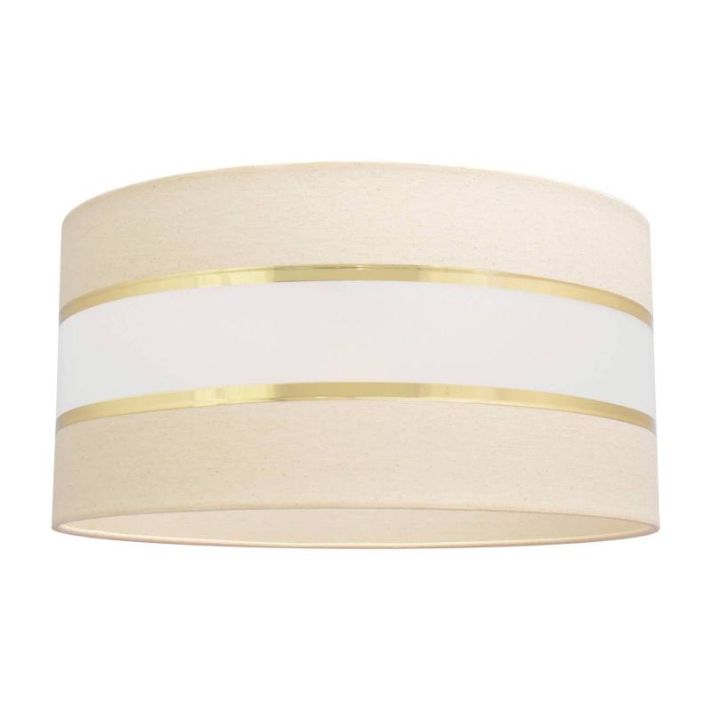 Lampenschirm Helen E27 Ø40/Höhe 20cm creme/gold von HELam