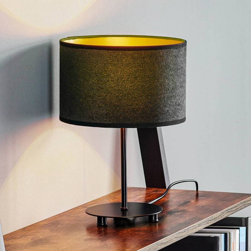 Euluna Golden Roller Tisch Höhe 30cm schwarz/gold von Euluna