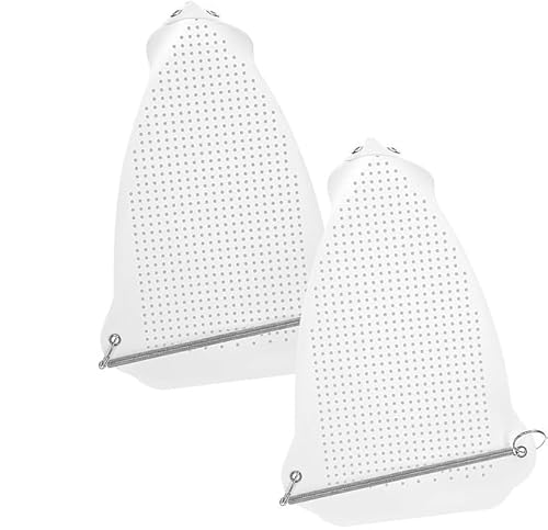 2025 Universal Iron Protective Cover Shield, Iron Board Shoe Covers,Ironing Cloth to Protect Clothes,Heat Resistant Ironing Pressing Pad, Electric Irons Protector Accessories (2 pcs, 0.2mm) von Eunmsi