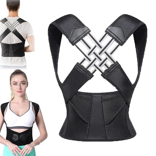 Adjustable Back Posture Belt Office Home Gym Unisex, Back Straightener Posture Corrector, Back Posture Corrector, back brace posture corrector, Women Scoliosis Lumber Spine Support, Adjustable. (S) von Eunmsi