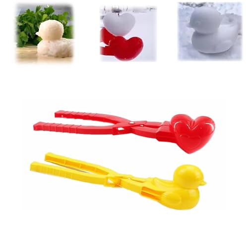 Duck Rice Molder - Rice Duck Mold - Cute Rice Shaper Mold - Rice Ball Mold Animal Mold - Rice Molds For Kids - Duck Snowball Maker For Kids (Heart+Yellow) von Eunmsi