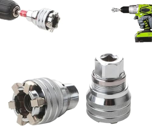 Eunmsi Multi-function Universal Socket Wrench Tool,Universal Maintenance Tool,for 3/8" Metric Professional Repair Tool,Adjustable Universal Socket Wrench Grip Adapter (Adjustable Sleeve-1pcs) von Eunmsi