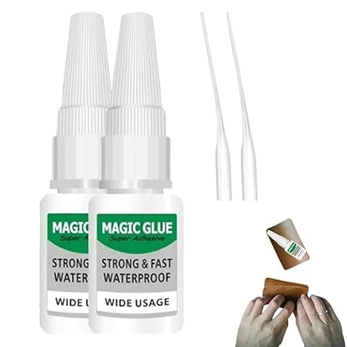 Magic GLUE Super Adhesive Strong & Fast Waterproof Wide Usage,Magic GlUe,All Purpose Super GLuE,Multifunctional Leak Sealing Welding G-lue,for Metal,Plastic,Wood,Ceramics (2 pcs) von Eunmsi
