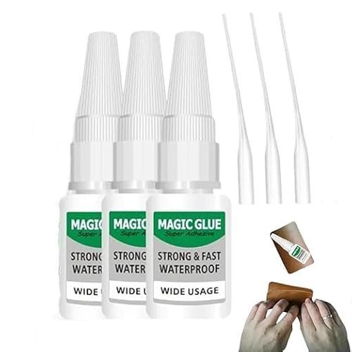 Magic GLUE Super Adhesive Strong & Fast Waterproof Wide Usage,Magic GlUe,All Purpose Super GLuE,Multifunctional Leak Sealing Welding G-lue,for Metal,Plastic,Wood,Ceramics (3 pcs) von Eunmsi