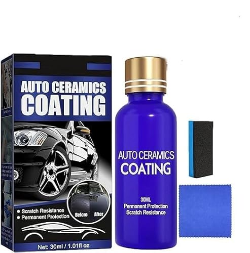Micro-Molecule Crystal Coating Restoration Care Agent,Auto Ceramics Coating,High Protection Quick Car C-oating,3 in 1 Cleaning Decontamination & Waterproof Dustproof & Scratch Repair (1 pcs) von Eunmsi