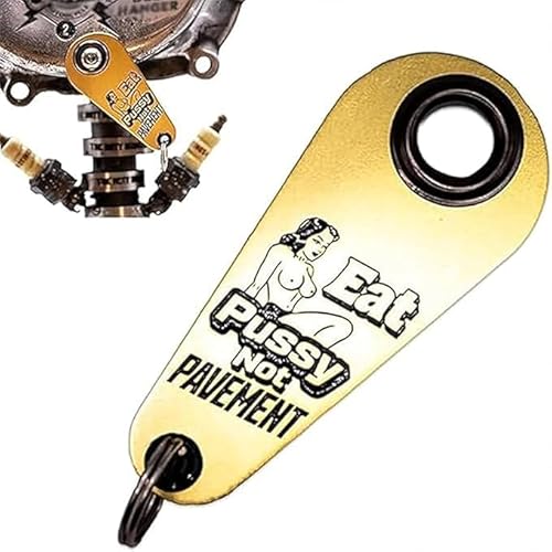 Motorcycle Bell Hook,Skull Motorcycle Bell Hanger Mount,Eat Pussy Not Pavement Bell Hook,Motorcycle Bell Biker Bells, Biker Guardian Luck Bells (A) von Eunmsi