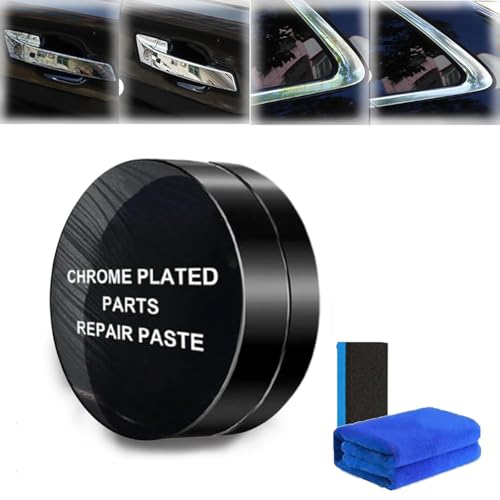 Multipurpose Chrome Plated Parts Repair Paste for Car,Chrome Plated Parts Repair Paste,Car Scratch Removal Polishing Wax for Car,Car Repair Paste,Car Door Handle Window Chrome Strip Repair (1 PCS) von Eunmsi