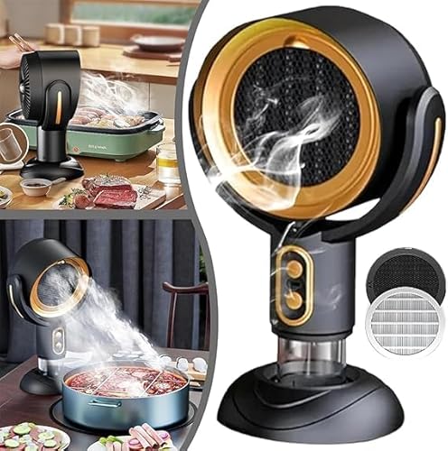 PuffHide Purifier,PuffHide for Smoke Fan,Smoke Away Purifier Fan,Portable Smoke Air Purifier Fan,Puff Hide Smoke Fan for Smoking Indoors, Efficiently Removes Smoke & Odors (Gold, Charge) von Eunmsi