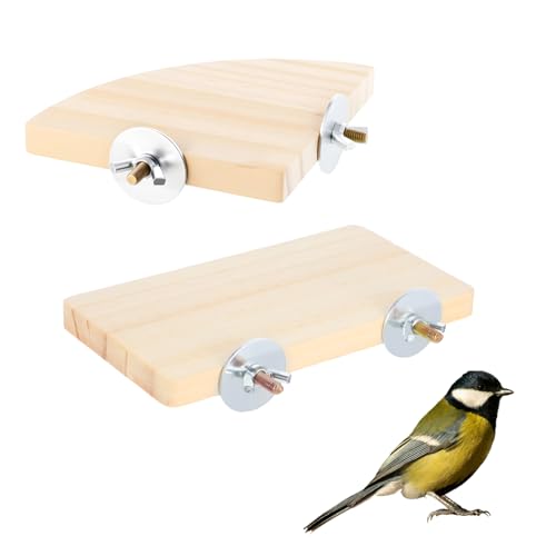 2 Flache Sitzbrett Papage, 15 × 8 cm Plattform Für Haustiere, Fächerförmige Und Rechteckige Vogelkäfig Plattformen, Große Vogelsitzstangen-Ständerplattformen Mit Edelstahlscheiben Für Nymphensittiche 2 Flache Sitzbrett Papage, 15 × 8 cm Plattform Für Haustiere, Fächerförmige Und Rechteckige Vogelkäfig Plattformen, Große Vogelsitzstangen-Ständerplattformen Mit Edelstahlscheiben Für Nymphensittiche von EupHHonycs