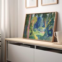 Abstract Forest Landscape Poster | Matisse-Inspired Retro Botanical Wall Art Fauvist Mid-Century Print Whimsical Greenery Decor von EuphoriaTheresa