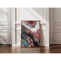 Abstract Geode Marble Art Print | Luxury Agate Poster Teal Blue Pink Decor Modern Home Mystic Crystal Glam Statement Wall Abstract Geode Marble Art Print | Luxury Agate Poster Teal Blue Pink Decor Modern Home Mystic Crystal Glam Statement Wall von EuphoriaTheresa