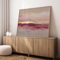Blush Red & Gold Abstract Poster | Elegant Neutral Art Print Modern Minimalist For Luxurious Decor Landscape Horizon Blush Red & Gold Abstract Poster | Elegant Neutral Art Print Modern Minimalist For Luxurious Decor Landscape Horizon von EuphoriaTheresa