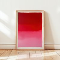 Bold Red & Pink Gradient Poster | Modern Minimalist Abstract Wall Art Large Contemporary Ombre Statement Print Bold Red & Pink Gradient Poster | Modern Minimalist Abstract Wall Art Large Contemporary Ombre Statement Print von EuphoriaTheresa