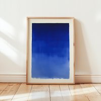 Deep Royal Blue Gradient Art Print | Serene Minimalist Abstract Poster Calming Meditative Modern Indigo Wall Deep Royal Blue Gradient Art Print | Serene Minimalist Abstract Poster Calming Meditative Modern Indigo Wall von EuphoriaTheresa