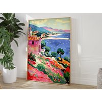 Matisse Poster | Pastel Henri Art Print Tribute Wall Mediterranean Landscape von EuphoriaTheresa