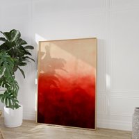 Rust Red & Beige Gradient Art Print | Abstract Minimalist Poster Elegant Warm Neutral Tones Wall Terracotta Ombre Scandi Rust Red & Beige Gradient Art Print | Abstract Minimalist Poster Elegant Warm Neutral Tones Wall Terracotta Ombre Scandi von EuphoriaTheresa