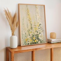 Yellow Wildflower Poster | Soft Impressionist Cottagecore Wall Art Romantic Vintage Inspired Decor Botanical Nostalgic Yellow Wildflower Poster | Soft Impressionist Cottagecore Wall Art Romantic Vintage Inspired Decor Botanical Nostalgic von EuphoriaTheresa