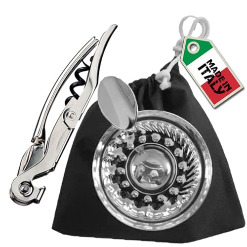Euposia AIS Sommelier-Set mit Tastevin und Korkenzieher chromfarben von Euposia