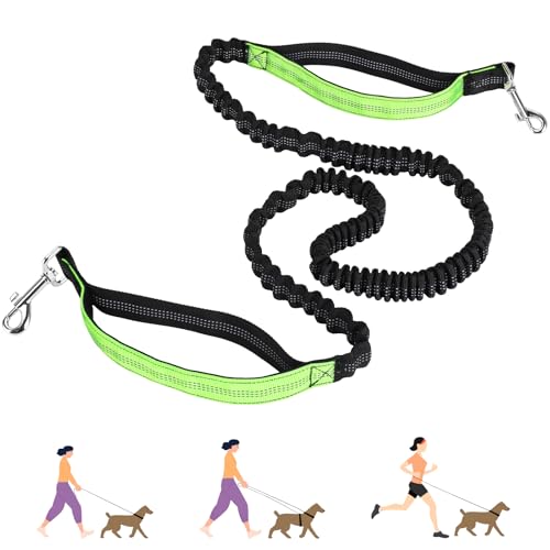 Euqvunn 3-in-1 Doppelte Gepolsterte Griffe Hundeleine – 1,6m bis 2,2m, Elastische Joggingleine Hunde Zubehör für Mittelgroße Hunde, Ideal für Laufen, Spazierengehen, Wandern & Reisen Euqvunn 3-in-1 Doppelte Gepolsterte Griffe Hundeleine – 1,6m bis 2,2m, Elastische Joggingleine Hunde Zubehör für Mittelgroße Hunde, Ideal für Laufen, Spazierengehen, Wandern & Reisen von Euqvunn