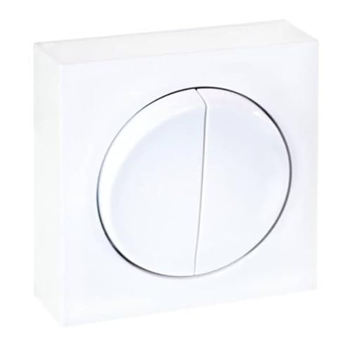 EUR'OHM Interrupteur double va et vient 10AX - Dune Blanc - Interrupteur et prise von Eur ohm