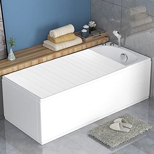 75x170cm Faltbar Badewanne Brett wasserdichte Staubdichtes Bathtub Tray, Badewanne Abdeckung Isolierung PVC Badewannen Belastbar Dämmplatte für Hause, Badezimmer von EurHomePlus