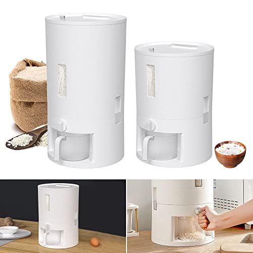 EurHomePlus Reisspender 6kg/10kg Food Storage Box Reisvorratsbehälter, Messbecher mit Skala, Luftdicht & Feuchtigkeit Resistant, für Black Rice, Yellow Rice, Reis (6kg) von EurHomePlus