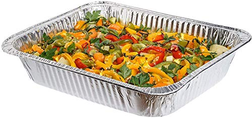 Aluminiumfolienpfannen ~ 32 x 26 cm ~ ideal zum Backen, Braten, Kochen, Aufbewahren von Lebensmitteln und mehr, 10 Stück von Euro Classic