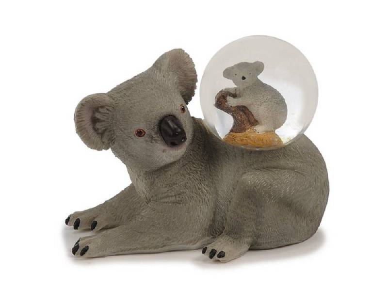 Euro Souvenirs Dekofigur Figuren, Kugel, Polyresin, Tier mit tierchen, Glitzerkugel (1 St), Dekokugel Souvenir - Figuren Dekorationsartikel - Geschenkartikel von Euro Souvenirs