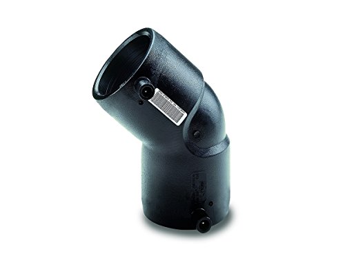 Elektroschweiß-Winkel 45° Ø63 mm | aus PE100/PE100-RC | Elektroschweißfitting für PE-Rohre DN63 | DVGW geprüft | sichere Rohrverbindung Gas & Trinkwasser von Euro Standard