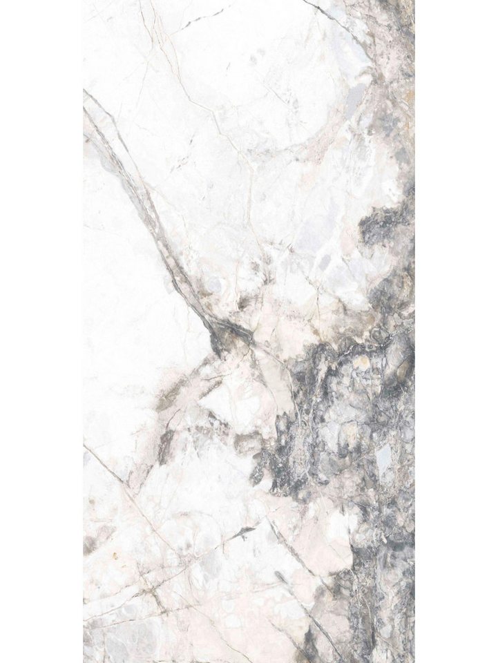 Euro Stone Bodenfliese Bodenfliese Feinsteinzeug Caldera 60 x 120 cm, Feinsteinzeug, Silber Weiß von Euro Stone