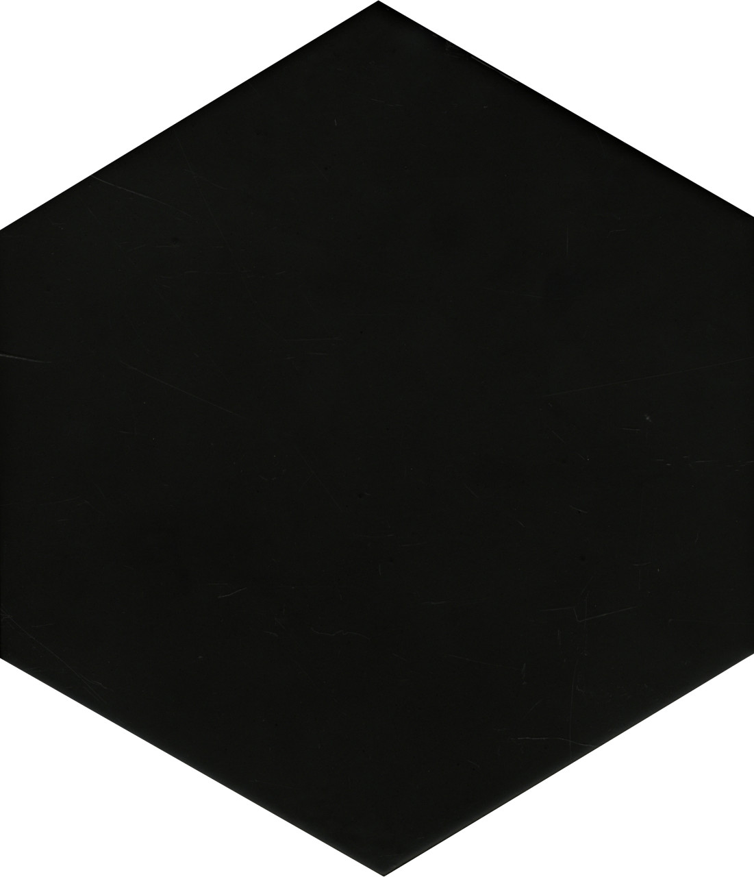 Feinsteinzeug Hexagon Solid Black 21,5 x 25 cm schwarz von Euro Stone