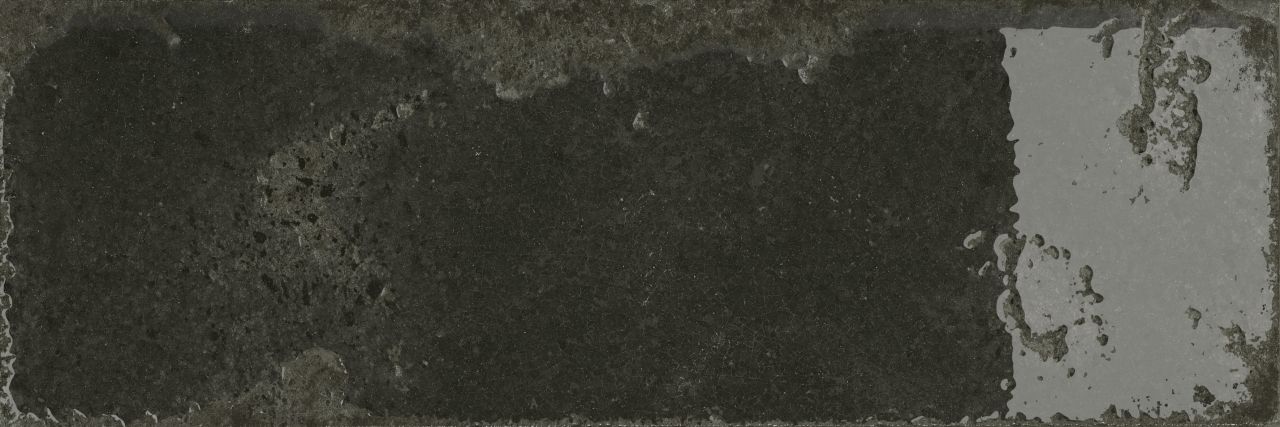 Wandfliese Alma 10 x 30 cm schwarz glanz von Euro Stone